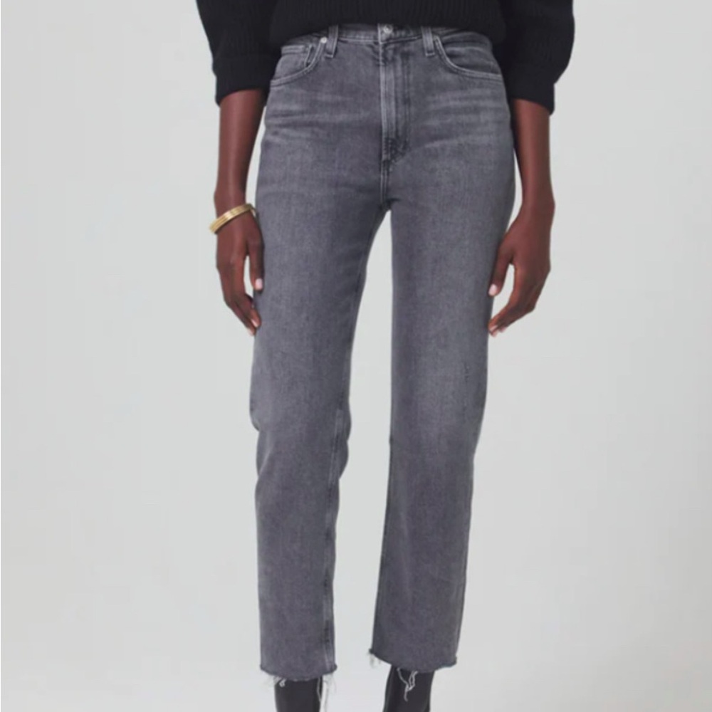 CITIZENS OF HUMANITY Daphne Crop High-Rise Stovepipe Jeans Size 26